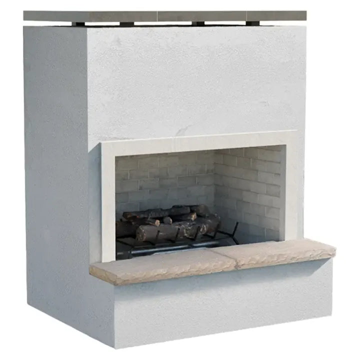 Cal Flame Monterey FRP-901-2 46-Inch Outdoor Gas Fireplace with Bottom Mantel – 90,000 BTU Fireplaces FRP901-2 Flame Authority