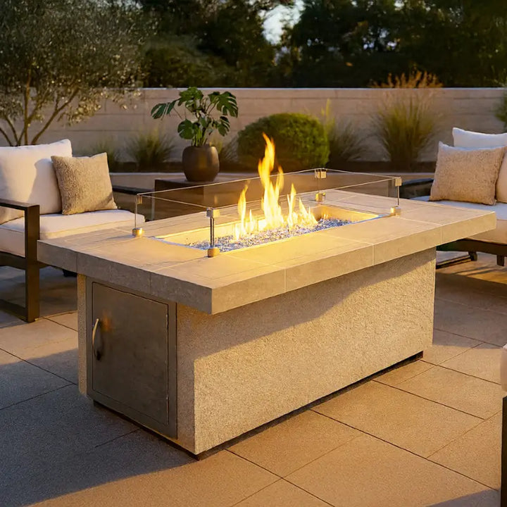 Cal Flame Phoenix FPT-RT501M 60" Outdoor Gas Fire Pit – 90,000 BTU