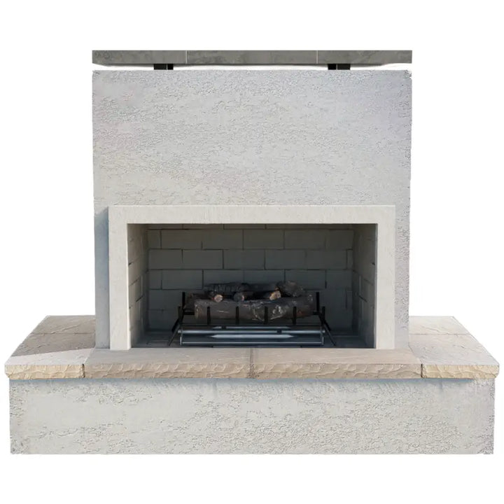 Cal Flame Sahara FRP-901-3 72-Inch Outdoor Gas Fireplace with Wrap-Around Mantel – 90,000 BTU Fireplaces Flame Authority