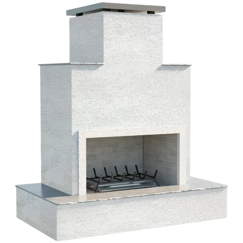 Cal Flame Tahiti 903-3 72-Inch Outdoor Gas Fireplace with Wrap-Around Mantel – 90,000 BTU