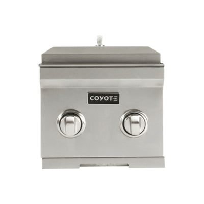 Coyote 12-inch Built-in Liquid Propane Double Side Burner C1DBLP Grill Burners C1DBLP Flame Authority