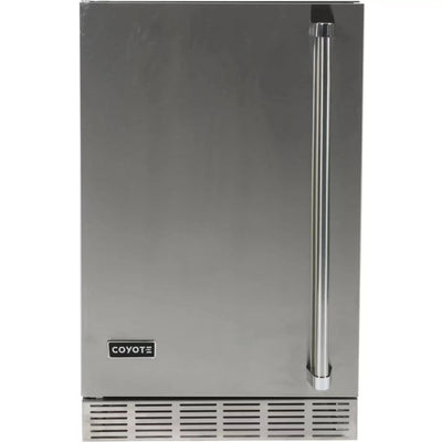 Coyote 21-inch Outdoor Refrigerator With Left Hinge CBIR-L Refrigerators CBIR-L Flame Authority