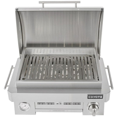 Coyote 25-inch Stainless Steel Portable LP Gas Grill C1PORTLP Grills C1PORTLP Flame Authority