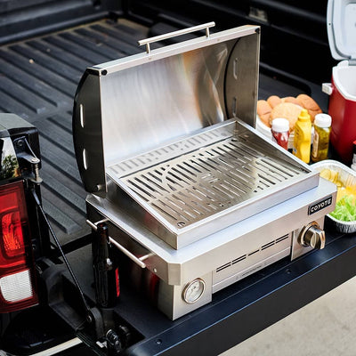 Coyote 25-inch Stainless Steel Portable LP Gas Grill C1PORTLP Grills C1PORTLP Flame Authority