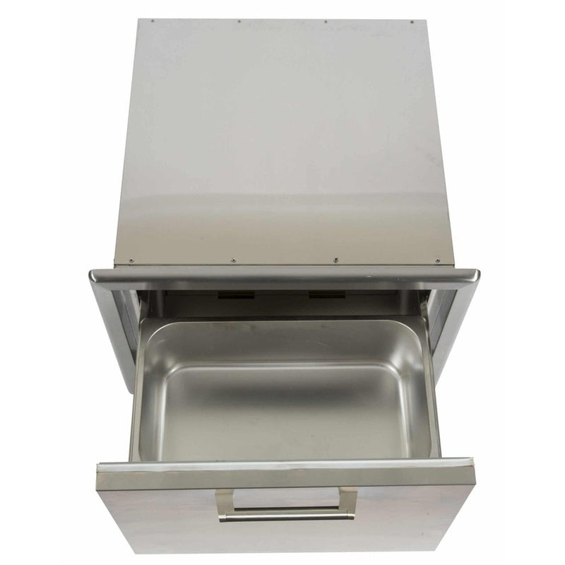 Coyote 26-inch Built-in Stainless Steel Ice Chest Drawer CPOC BBQ Island Components CPOC Flame Authority