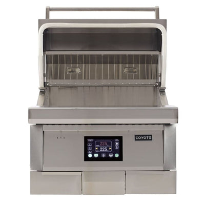 Coyote 28-inch Built-In Stainless Steel Pellet Grill C1P28 Grills C1P28 Flame Authority