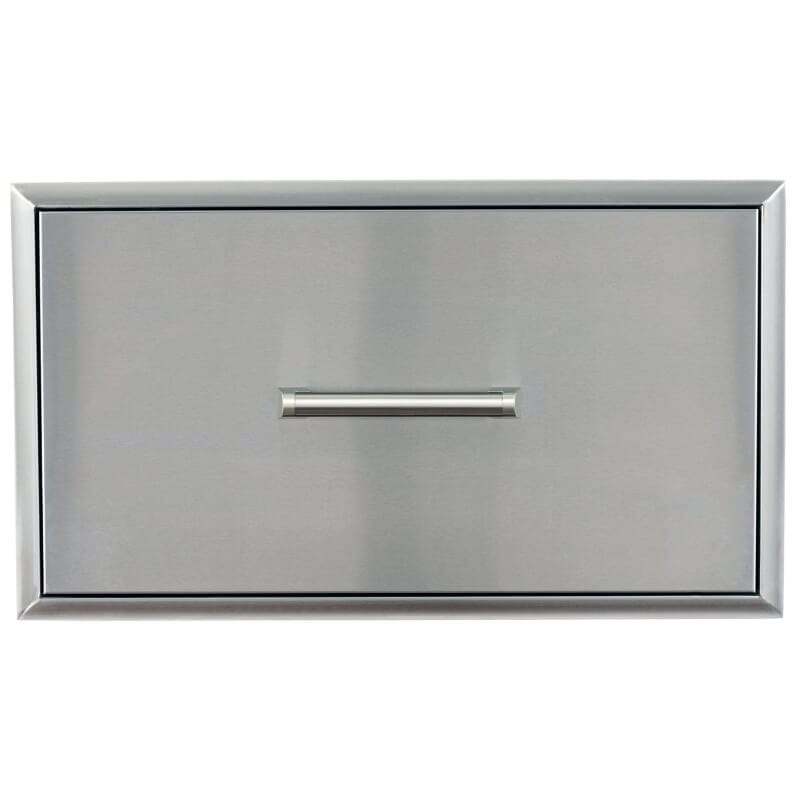 Coyote 28-Inch Stainless Steel Single Storage Drawer CSSD28 BBQ Island Components CSSD28 Flame Authority