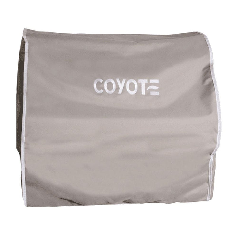 Coyote 28-inch Vinyl Light Gray Cover for Pellet Grills CCVR28P-BIG Grill Accessories CCVR28P-BIG Flame Authority