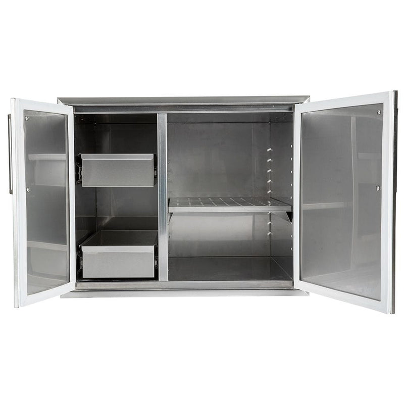 Coyote 31-inch Stainless Steel Sealed Dry Pantry CDPC31 BBQ Island Components CDPC31 Flame Authority