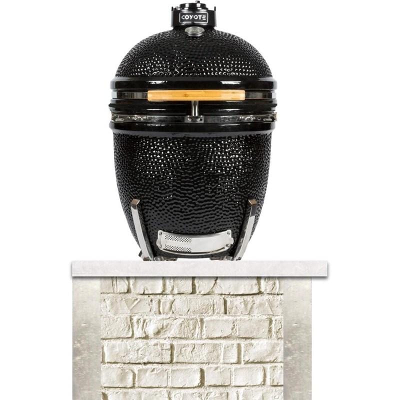 Coyote 3ft Island White Reclaimed Brick for Kamado Grill RTAC-K3-RW BBQ Islands RTAC-K3-RW Flame Authority