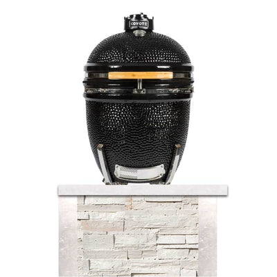 Coyote 3ft Island White Stacked Stone for Kamado Grill RTAC-K3-SW BBQ Islands RTAC-K3-SW Flame Authority