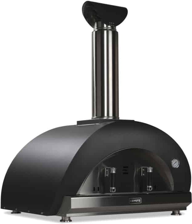 Coyote 40-inch Duomo Pizza Oven Ceramic Matte Black C1PZ40WMB Pizza Ovens C1PZ40WMB Flame Authority