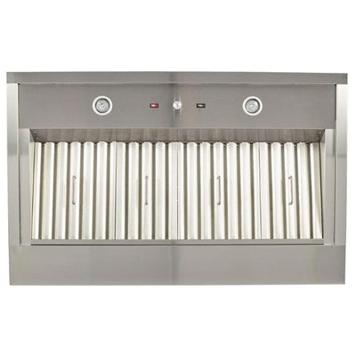 Coyote 48-inch Stainless Steel Outdoor Vent Hood Insert C1LINER48 BBQ Island Components C1LINER48 Flame Authority