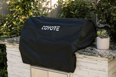 Coyote 50-inch Vinyl Black Cover for Hybrid Grill CCVR50-BI Grill Accessories CCVR50-BI Flame Authority