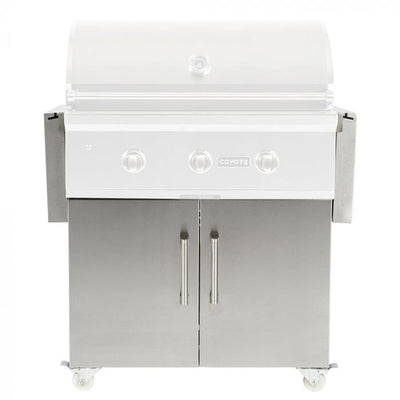 Coyote C-Series 34-inch Stainless Steel Grill Cart C1C34CT Grill Accessories C1C34CT Flame Authority