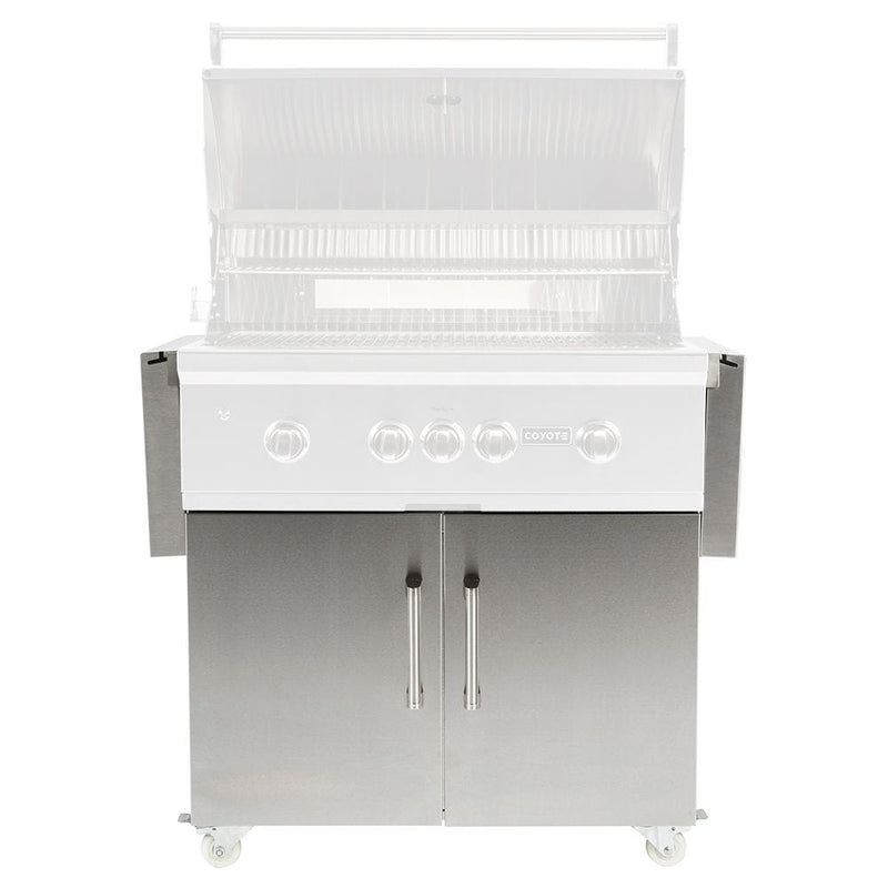 Coyote C-Series 36-inch Stainless Steel Grill Cart C1S36CT Grill Accessories C1S36CT Flame Authority