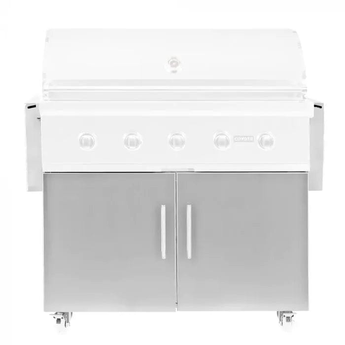 Coyote C-Series 42-inch Stainless Steel Grill Cart C1S42CT Grill Accessories C1S42CT Flame Authority