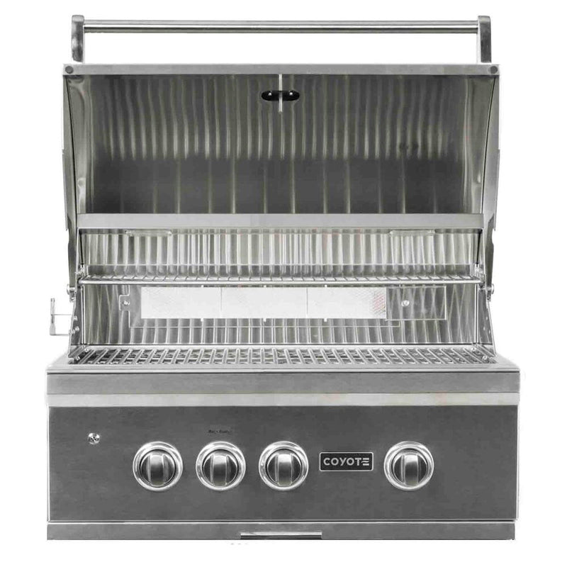 Coyote S-Series 30-inch Built-In Rapid Sear Natural Gas Grill C2SL30NG Grills C2SL30NG Flame Authority