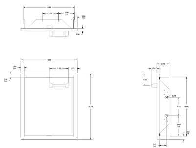 Delta Heat 18-Inch Left Hinged Stainless Steel Single Access Door - Vertical - DHAD18L-C Flame Authority