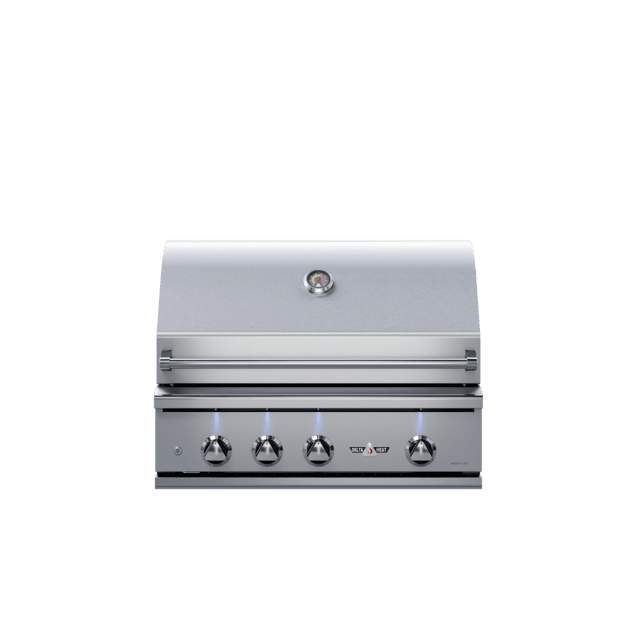Delta Heat 32-Inch Built-In Gas Grill with Rotisserie Flame Authority