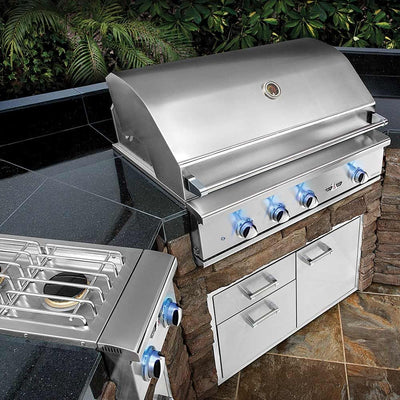 Delta Heat 38-Inch Gas Grill with Rotisserie Kit DHBQ38R-D Flame Authority