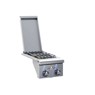 Delta Heat Built-In Gas Double Side Burner Flame Authority