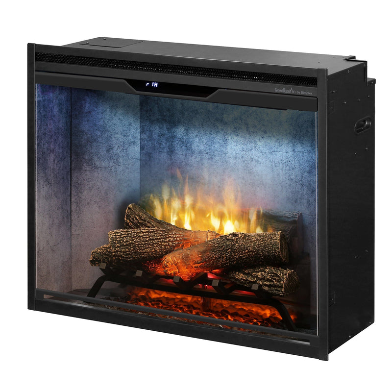 Dimplex 30-inch Revillusion Built-In Firebox with Front Glass and Plug-Kit RBF30WC-FG Fireplaces RBF30WC-FG Flame Authority