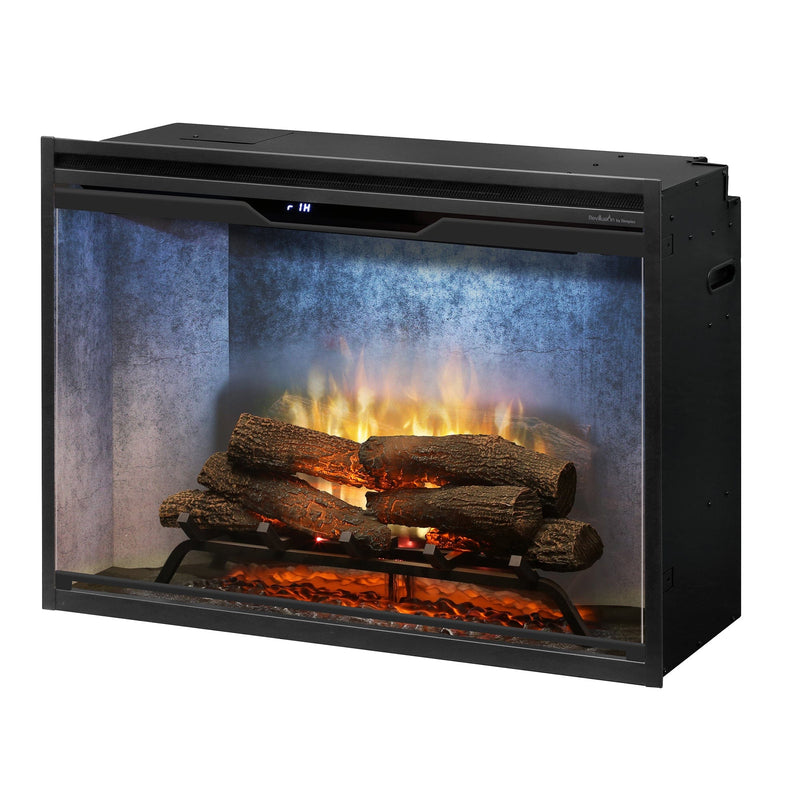 Dimplex 36-inch Revillusion Weathered Concrete Firebox with Front Glass and Plug Kit RBF36WC-FG Fireplaces RBF36WC-FG Flame Authority