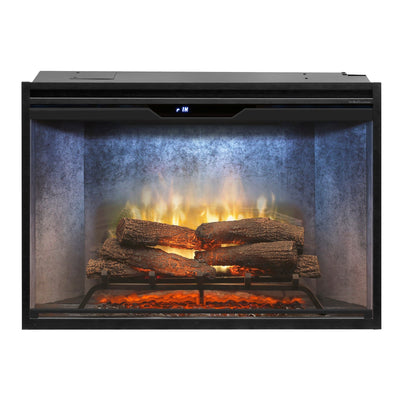 Dimplex 36-inch Revillusion Weathered Concrete Firebox with Front Glass and Plug Kit RBF36WC-FG Fireplaces RBF36WC-FG Flame Authority