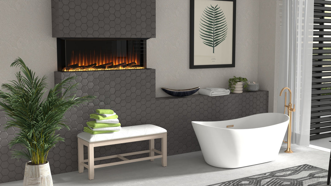 Dimplex 50 Dimplex Ignite Ultra 50-inch Linear Electric Fireplace ULT50 – Flame ...