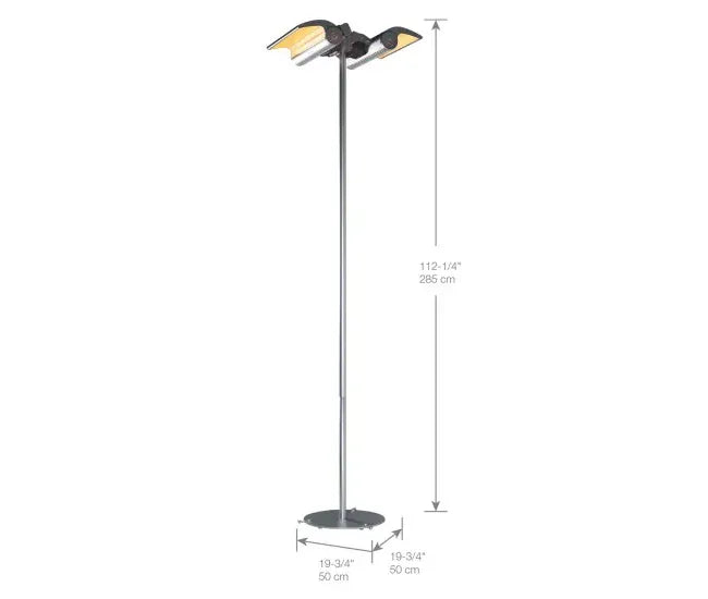 Dimplex Indoor/Outdoor Electric Infrared Heater Permanent Location Floor Stand Heater Parts & Accessories X-DSHSTAND Flame Authority