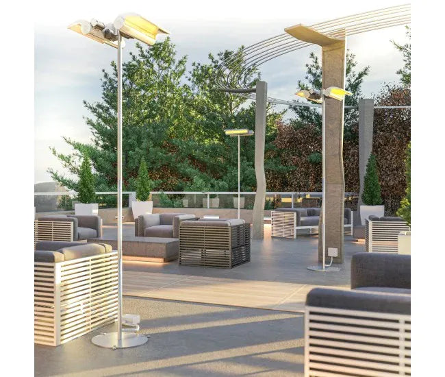 Dimplex Indoor/Outdoor Electric Infrared Heater Permanent Location Floor Stand Heater Parts & Accessories X-DSHSTAND Flame Authority