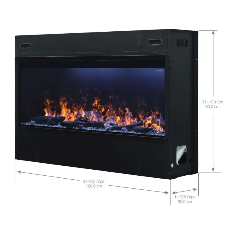 Dimplex Optimyst 46-Inch Built-In Linear Electric Fireplace with 3D Water Vapor Flame – OLF46-AM Fireplaces OLF46-AM Flame Authority