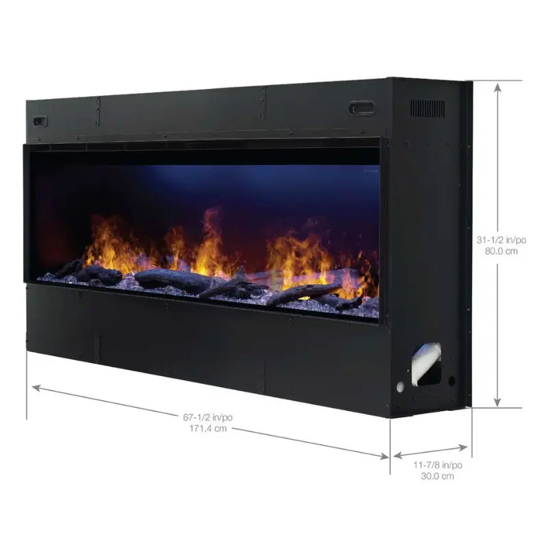 Dimplex Optimyst 66-Inch Built-In Linear Water Vapor Electric Fireplace – OLF66-AM Fireplaces OLF66-AM Flame Authority
