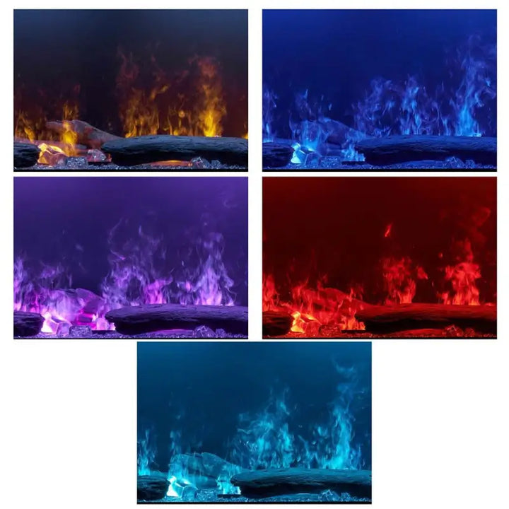 Dimplex Optimyst 86-Inch Built-In Linear Water Vapor Electric Fireplace – OLF86-AM Fireplaces OLF86-AM Flame Authority