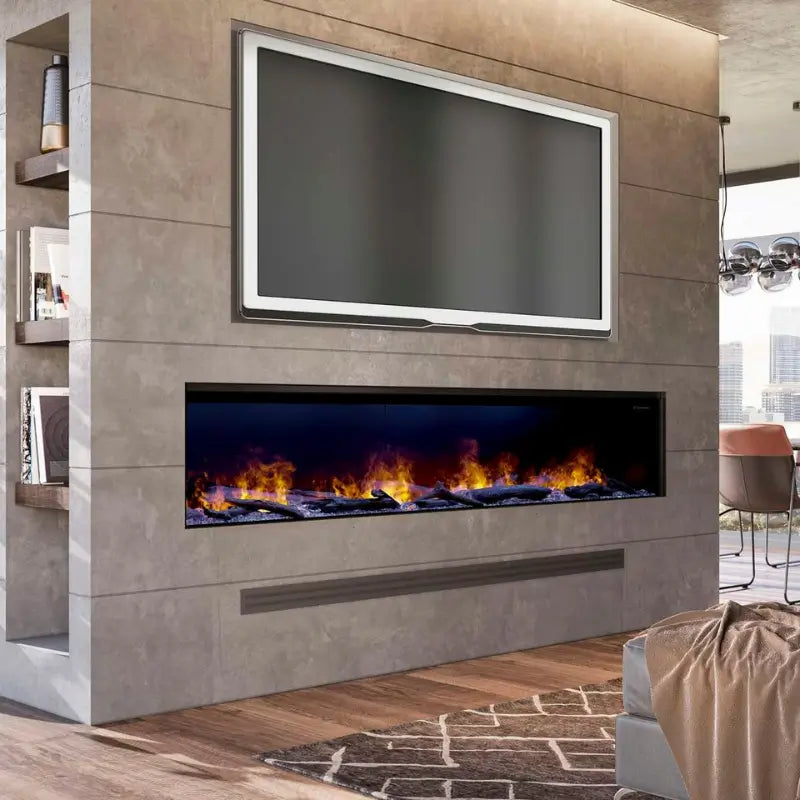 Dimplex Optimyst 86-Inch Built-In Linear Water Vapor Electric Fireplace – OLF86-AM Fireplaces OLF86-AM Flame Authority