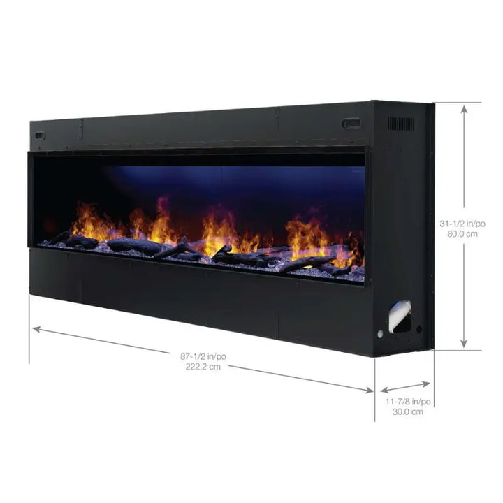 Dimplex Optimyst 86-Inch Built-In Linear Water Vapor Electric Fireplace – OLF86-AM Fireplaces OLF86-AM Flame Authority