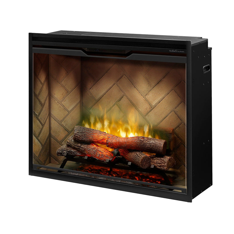 Dimplex Revillusion 36-inch Herringbone Built-In Electric Firebox RBF36P-FG Fireplaces RBF36P-FG Flame Authority