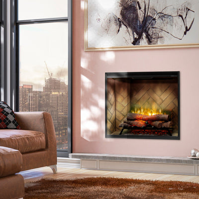 Dimplex Revillusion 36-inch Herringbone Built-In Electric Firebox RBF36P-FG Fireplaces RBF36P-FG Flame Authority