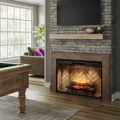 Dimplex Revillusion 42-inch Herringbone Built-In Electric Firebox RBF42-FG Fireplaces RBF42-FG Flame Authority