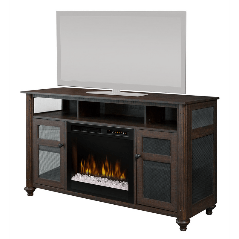 Dimplex Xavier Media Console in Grainery Brown Finish DM23-1904GB Flame Authority