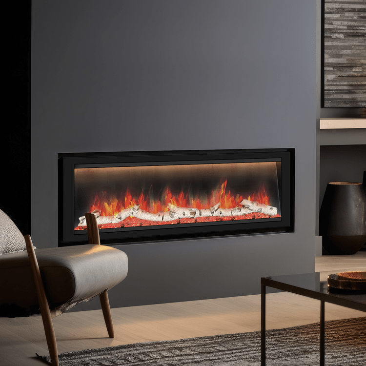 Dynasty Fireplaces Allegro 58" Smart Linear Electric Fireplace DY-BFM58 Fireplaces DY-BFM58 Flame Authority