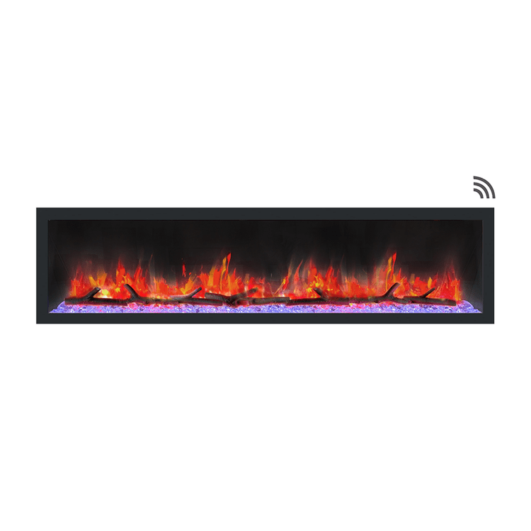 Dynasty Fireplaces Cascade 74" Smart Linear Electric Fireplace DY-BTX74