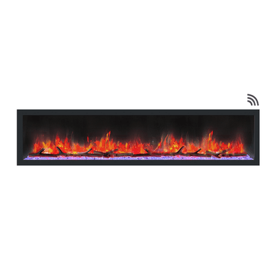 Dynasty Fireplaces Cascade 82" Smart Linear Electric Fireplace DY-BTX82