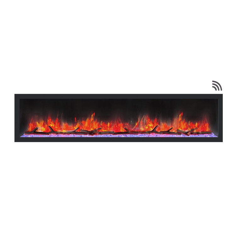 Dynasty Fireplaces Cascade 82" Smart Linear Electric Fireplace DY-BTX82