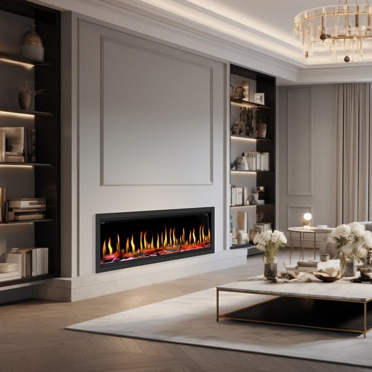 Dynasty Fireplaces Tempo 100" Virtual Electric Fireplace DY-FVX100 Fireplaces DY-FVX100 Flame Authority