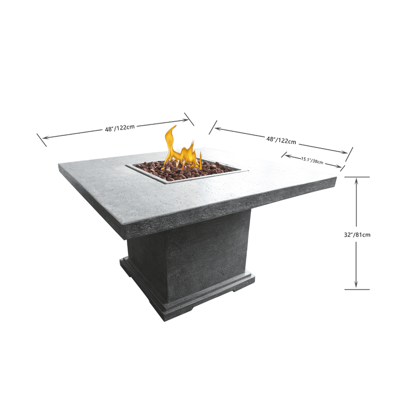 Elementi Birmingham Dinning Table Fire Pit Flame Authority