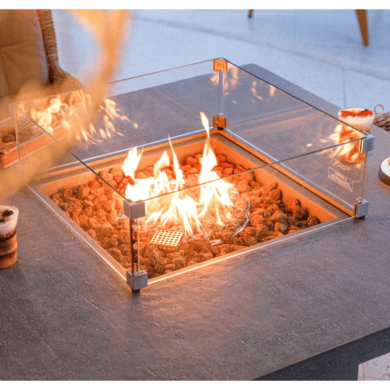 Elementi Birmingham Dinning Table Fire Pit Flame Authority