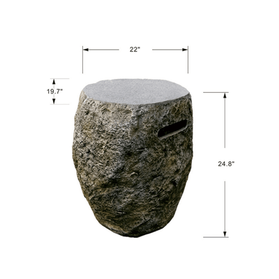 Elementi Boulder Tank Cover 24.8'' Flame Authority