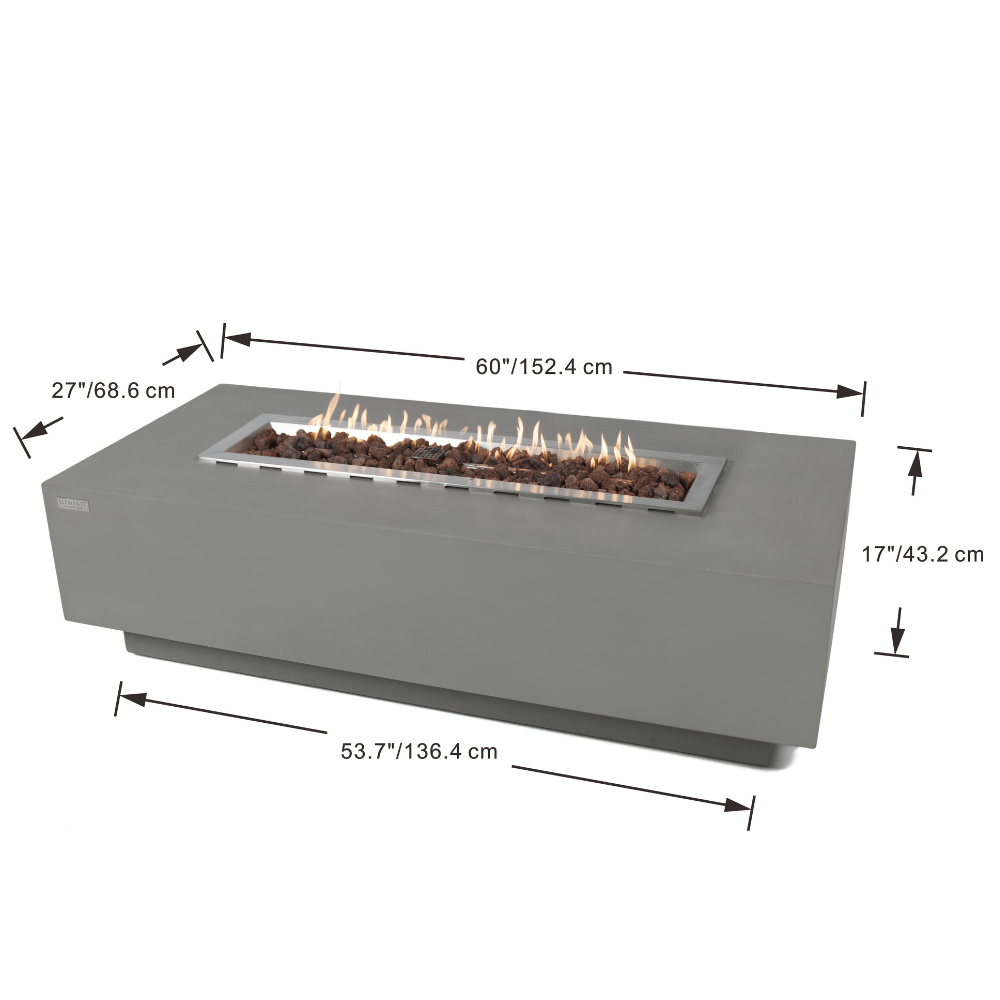 Elementi Hampton Fire Table Flame Authority